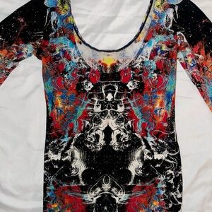 MOTEL ROCKS - TRIPPY PSYCHEDELIC BODYCON DRESS
